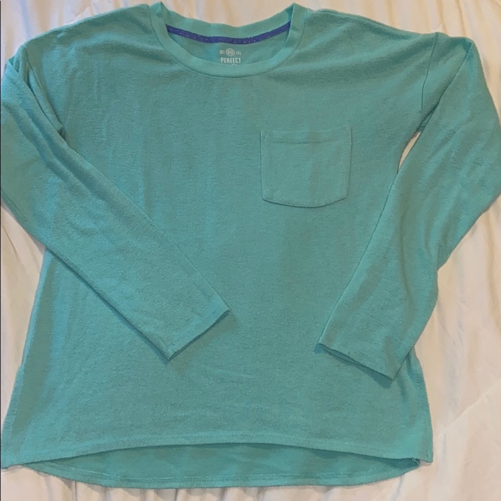 Teal sweater